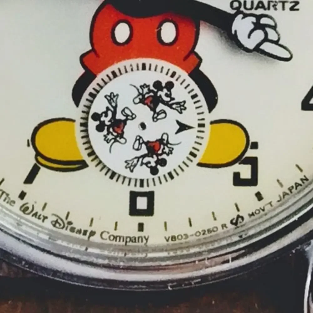 Disney Lorus Mickey Mouse VTG Compass Watch RARE H2F
